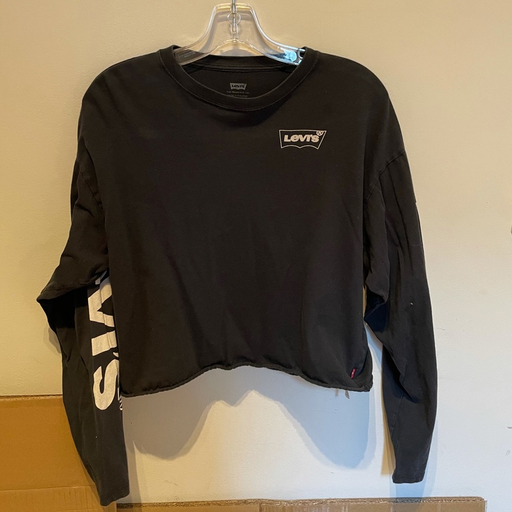 Levi's cropped l/s shirt